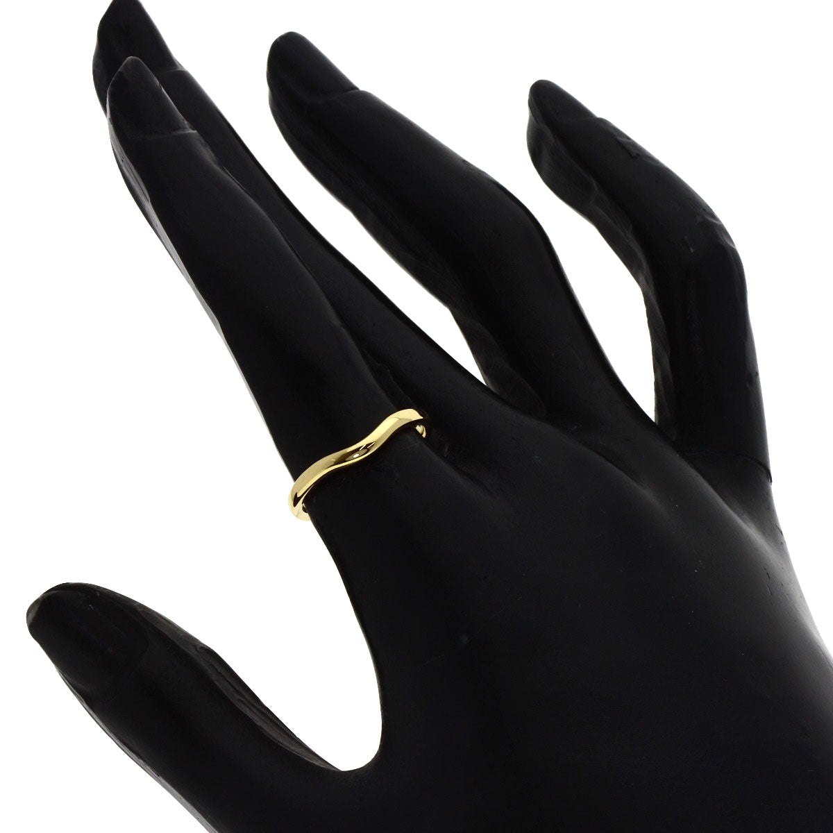 TIFFANY&Co. Curved band Ring K18 Yellow Gold Ladies [Used]