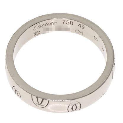 CARTIER Happy birthday # 49 Ring K18 White Gold Ladies [Used]
