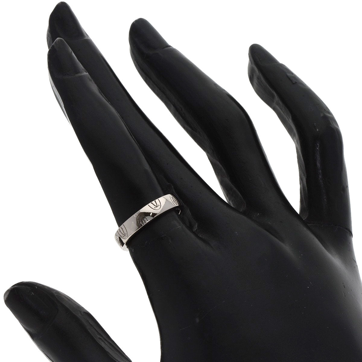 CARTIER Happy birthday # 49 Ring K18 White Gold Ladies [Used]