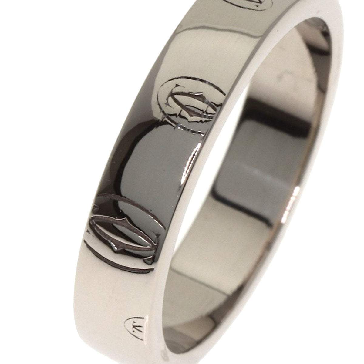 CARTIER Happy birthday # 49 Ring K18 White Gold Ladies [Used]