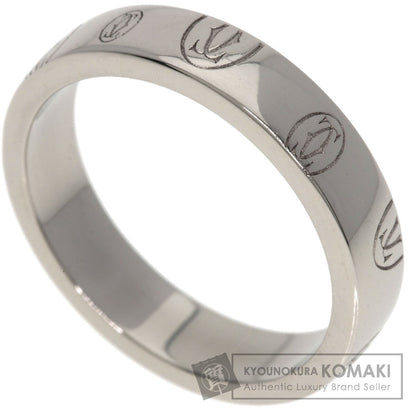 CARTIER Happy birthday # 50 Ring K18 White Gold Ladies [Used]