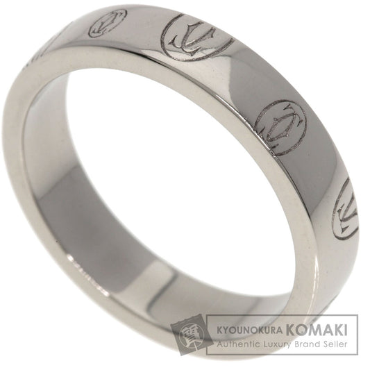 CARTIER Happy birthday # 50 Ring K18 White Gold Ladies [Used]
