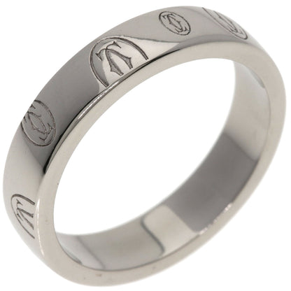 CARTIER Happy birthday # 50 Ring K18 White Gold Ladies [Used]