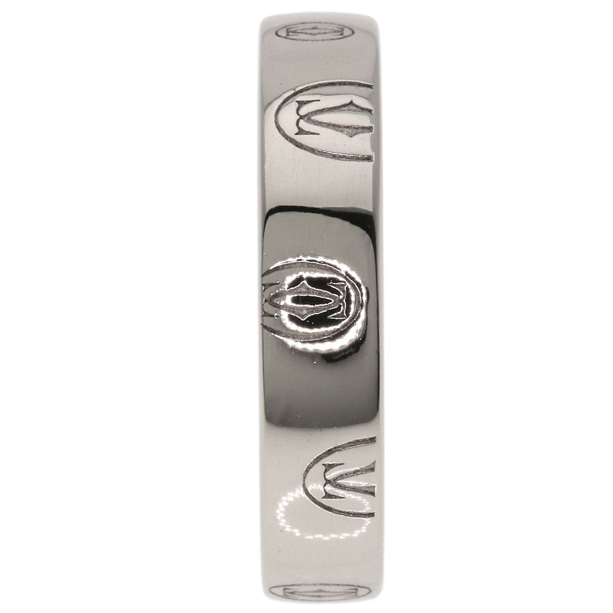 CARTIER Happy birthday # 50 Ring K18 White Gold Ladies [Used]