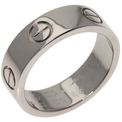 CARTIER love ring #50 Ring K18 White Gold Ladies [Used]