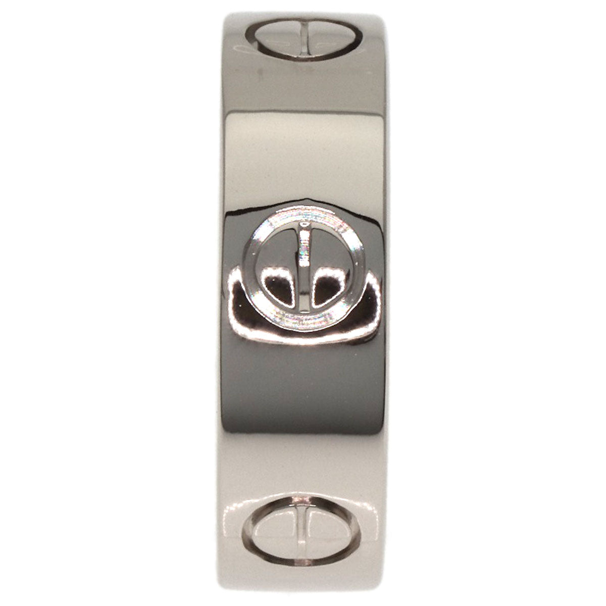 CARTIER love ring #50 Ring K18 White Gold Ladies [Used]