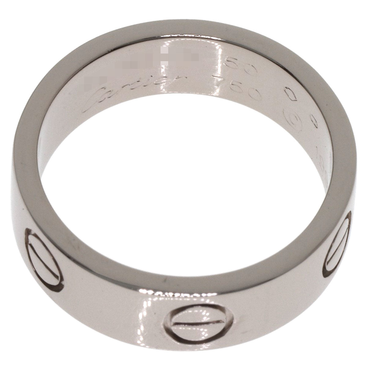 CARTIER love ring #50 Ring K18 White Gold Ladies [Used]
