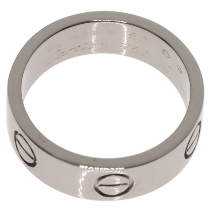 CARTIER love ring #50 Ring K18 White Gold Ladies [Used]