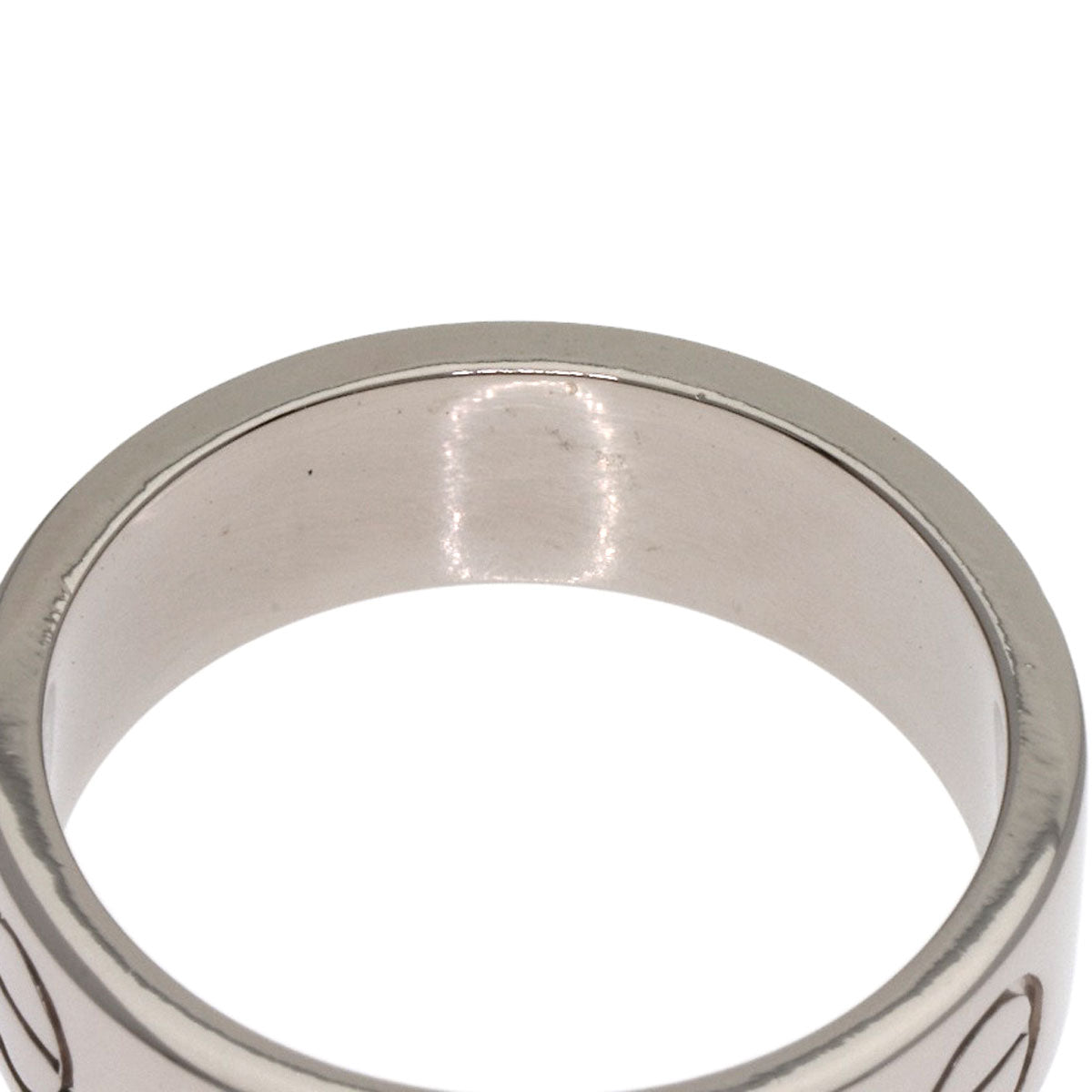 CARTIER love ring #50 Ring K18 White Gold Ladies [Used]