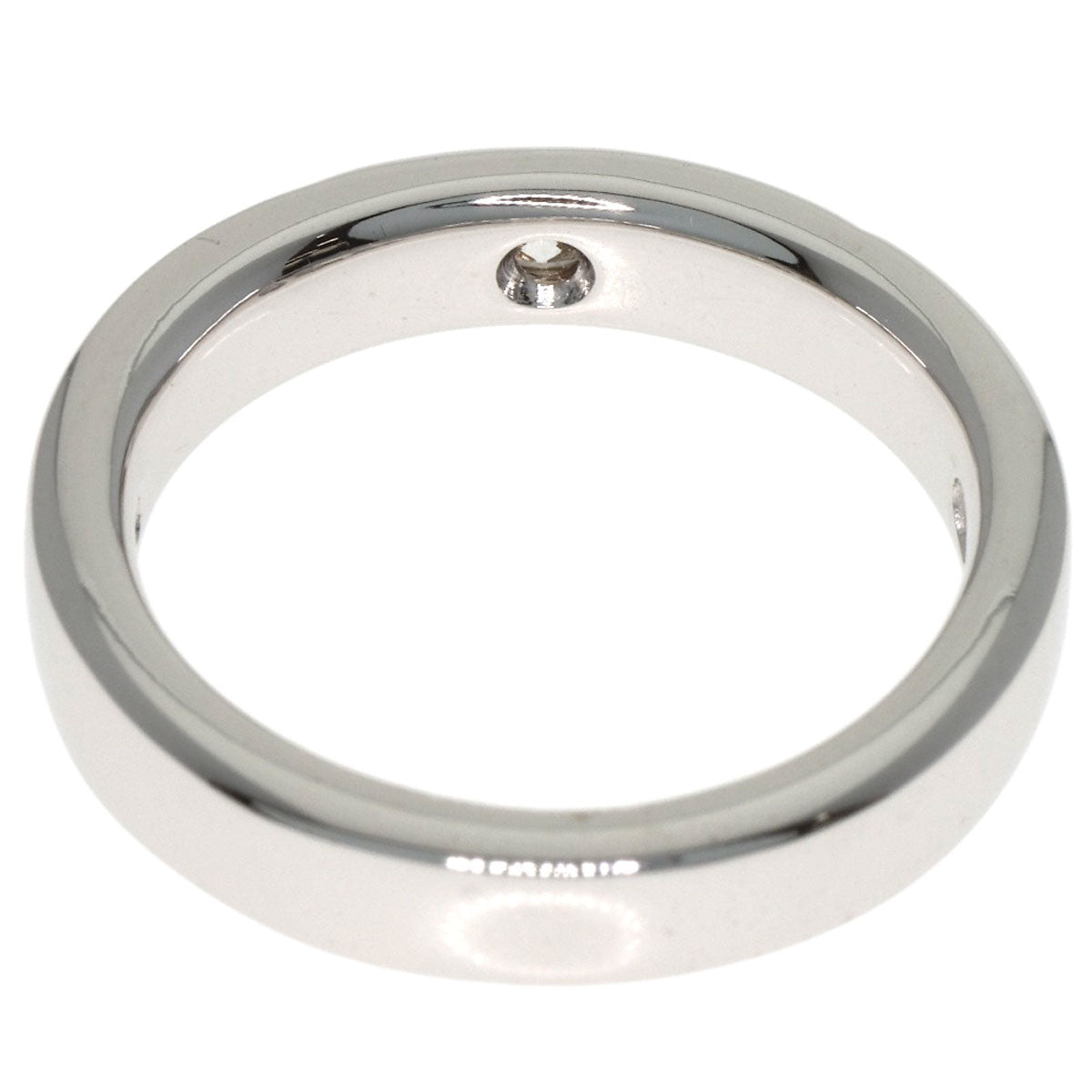 TIFFANY&Co. Kisses XOX Diamond Ring K18 White Gold Ladies [Used]