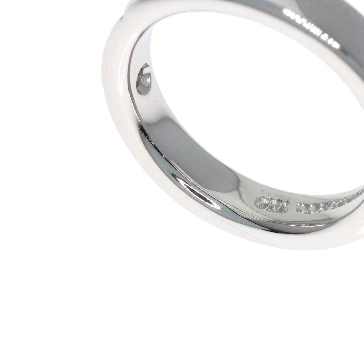 TIFFANY&Co. Kisses XOX Diamond Ring K18 White Gold Ladies [Used]