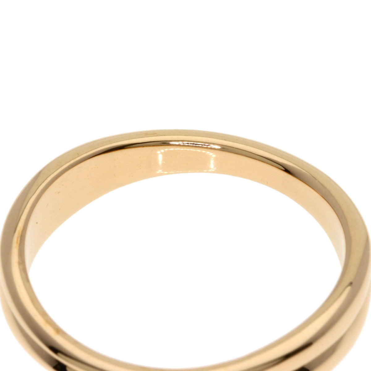 TIFFANY&Co. Double wave Ring K18 Pink Gold Ladies [Used]