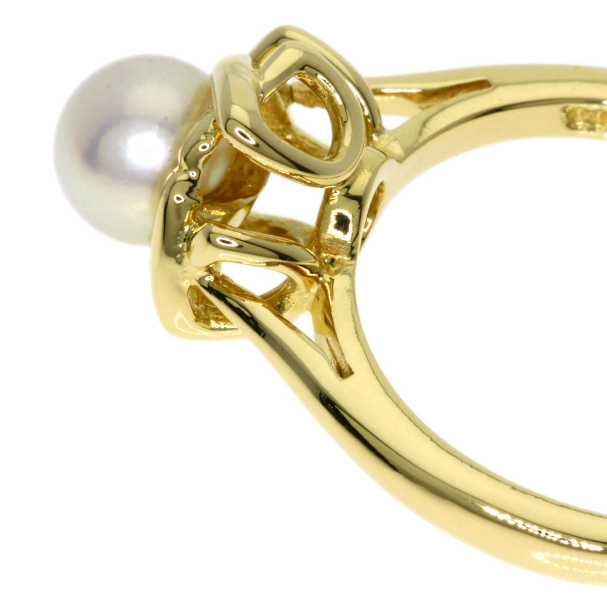 TIFFANY&Co. Pearl Pearl Ring K18 Yellow Gold Ladies [Used]