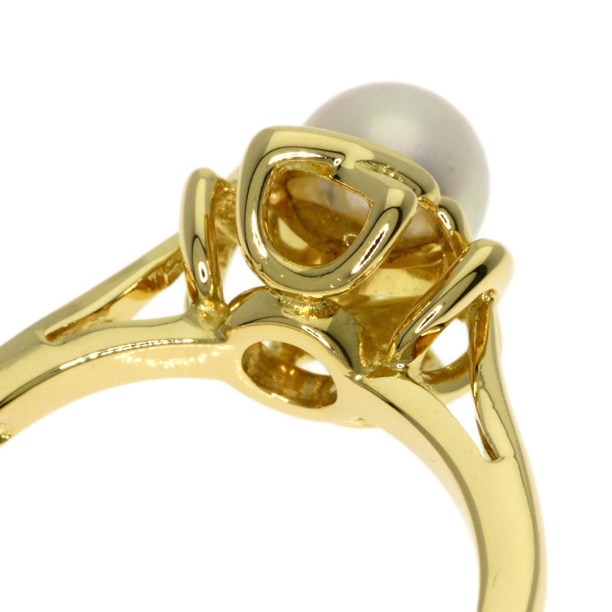 TIFFANY&Co. Pearl Pearl Ring K18 Yellow Gold Ladies [Used]