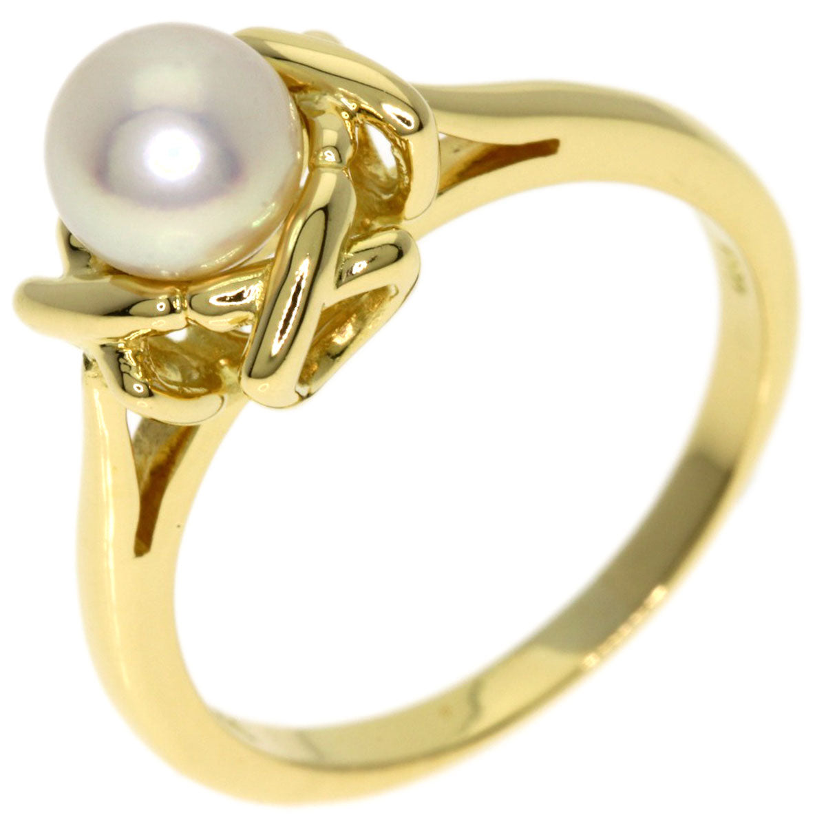 TIFFANY&Co. Pearl Pearl Ring K18 Yellow Gold Ladies [Used]
