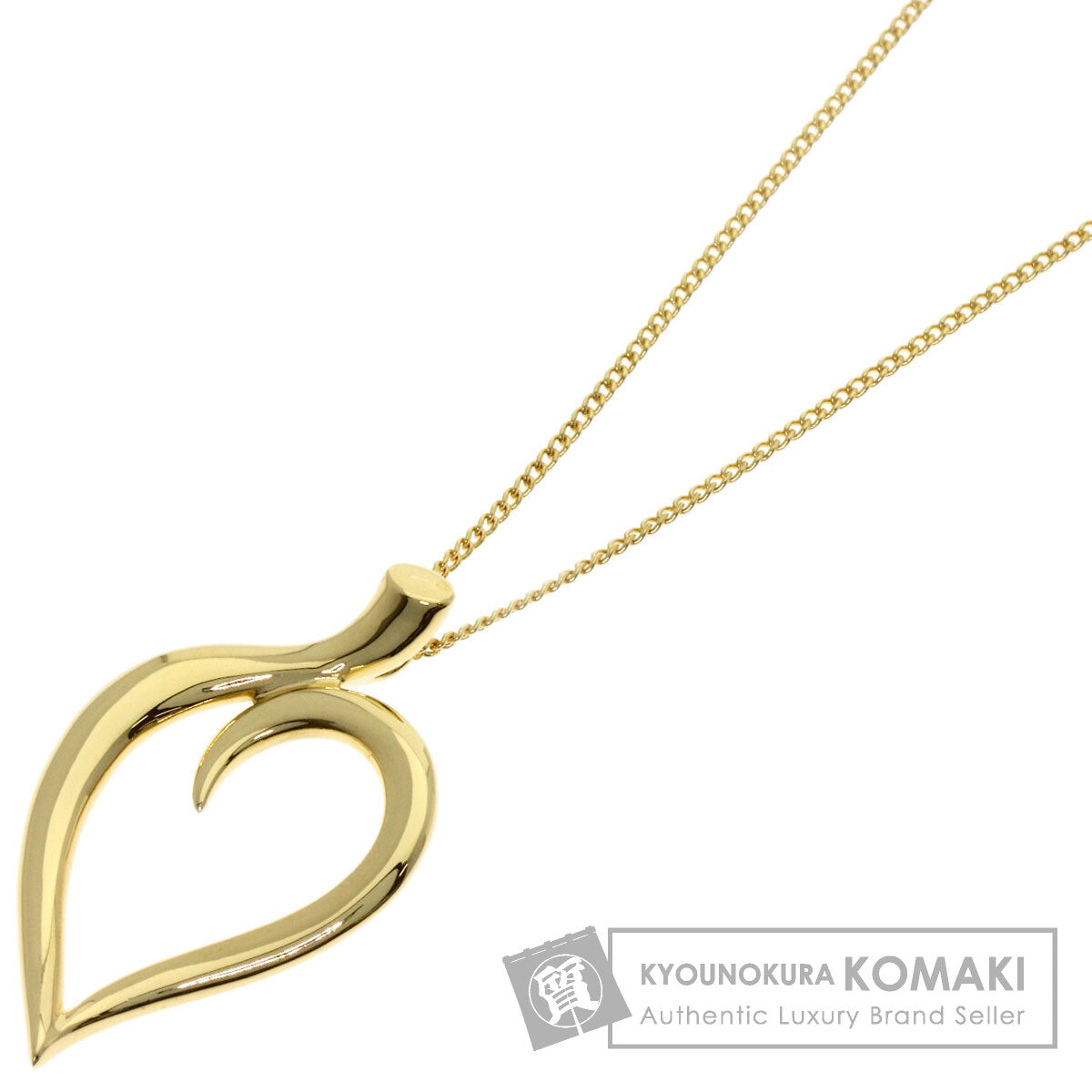 TIFFANY&Co. Leaf Necklace K18 Yellow Gold Ladies [Used]