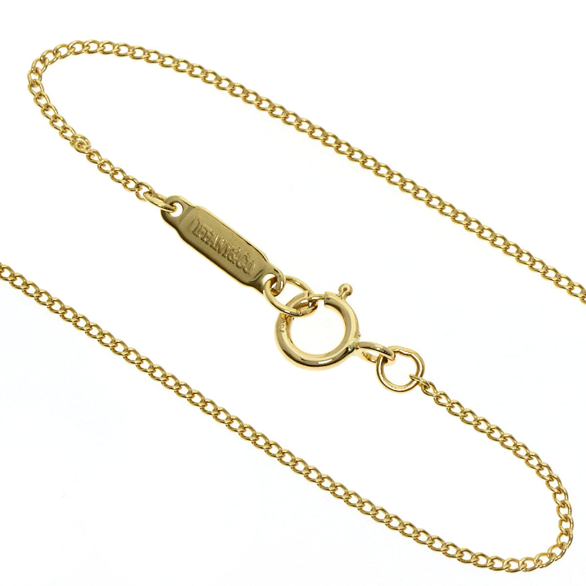 TIFFANY&Co. Leaf Necklace K18 Yellow Gold Ladies [Used]