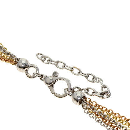 1.3ct Three-color Diamond Necklace K18 Yellow Gold 18K Pink Gold 38.2g　Ladies