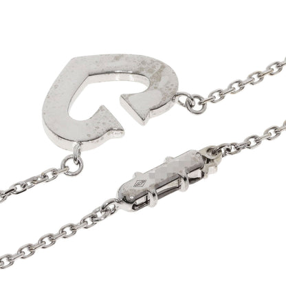 CARTIER C heart Necklace K18 White Gold Ladies [Used]