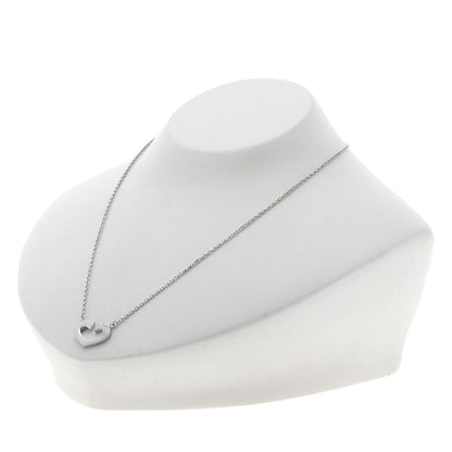 CARTIER C heart Necklace K18 White Gold Ladies [Used]