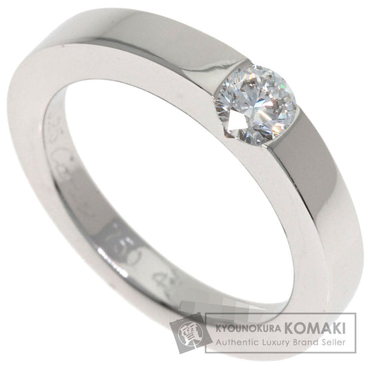 CARTIER Date with Diamond #47 Ring K18 White Gold Ladies [Used]
