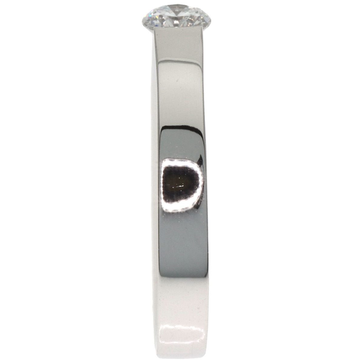 CARTIER Date with Diamond #47 Ring K18 White Gold Ladies [Used]