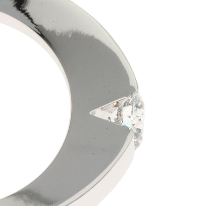 CARTIER Date with Diamond #47 Ring K18 White Gold Ladies [Used]