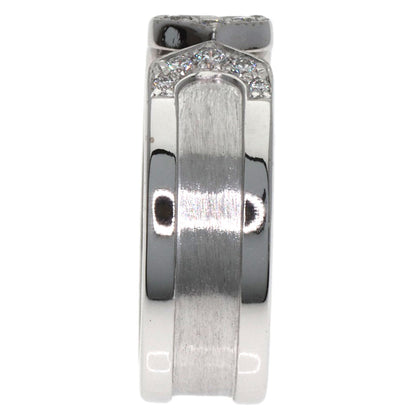 CARTIER C2 Ring SM Diamond #51 Ring K18 White Gold Ladies [Used]