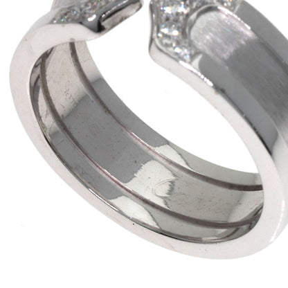 CARTIER C2 Ring SM Diamond #51 Ring K18 White Gold Ladies [Used]
