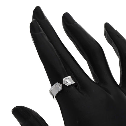 CARTIER C2 Ring SM Diamond #51 Ring K18 White Gold Ladies [Used]