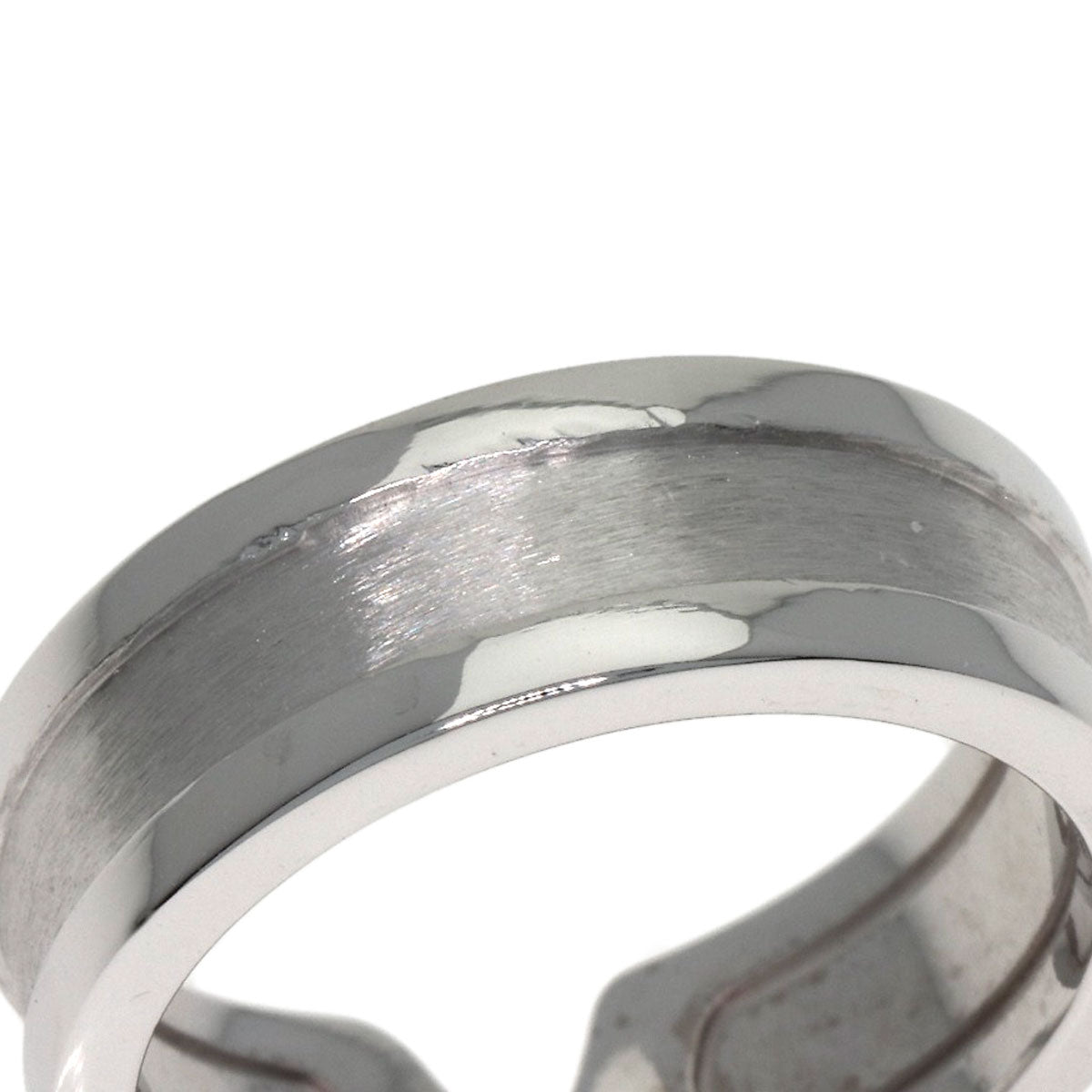 CARTIER C2 Ring SM Diamond #51 Ring K18 White Gold Ladies [Used]