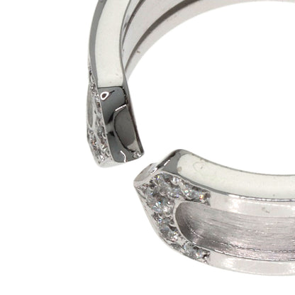 CARTIER C2 Ring SM Diamond #48 Ring K18 White Gold Ladies [Used]