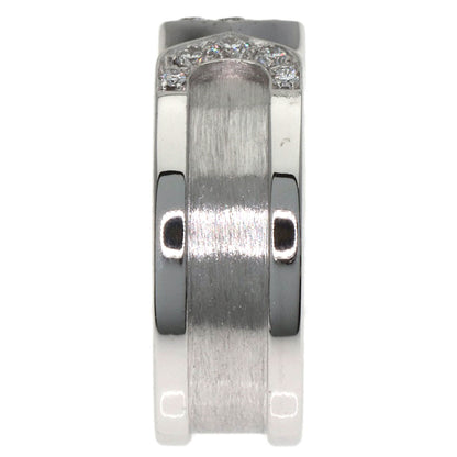 CARTIER C2 Ring SM Diamond #48 Ring K18 White Gold Ladies [Used]