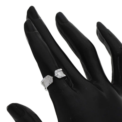 CARTIER C2 Ring SM Diamond #48 Ring K18 White Gold Ladies [Used]
