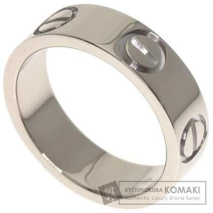 CARTIER love ring #51 Ring K18 White Gold Ladies [Used]