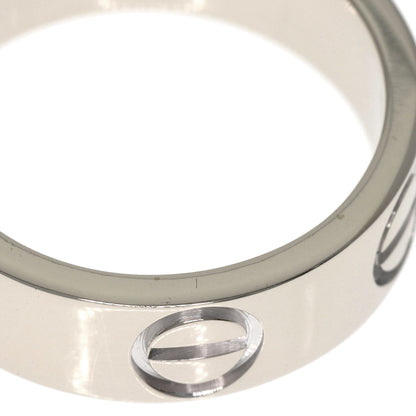 CARTIER love ring #51 Ring K18 White Gold Ladies [Used]