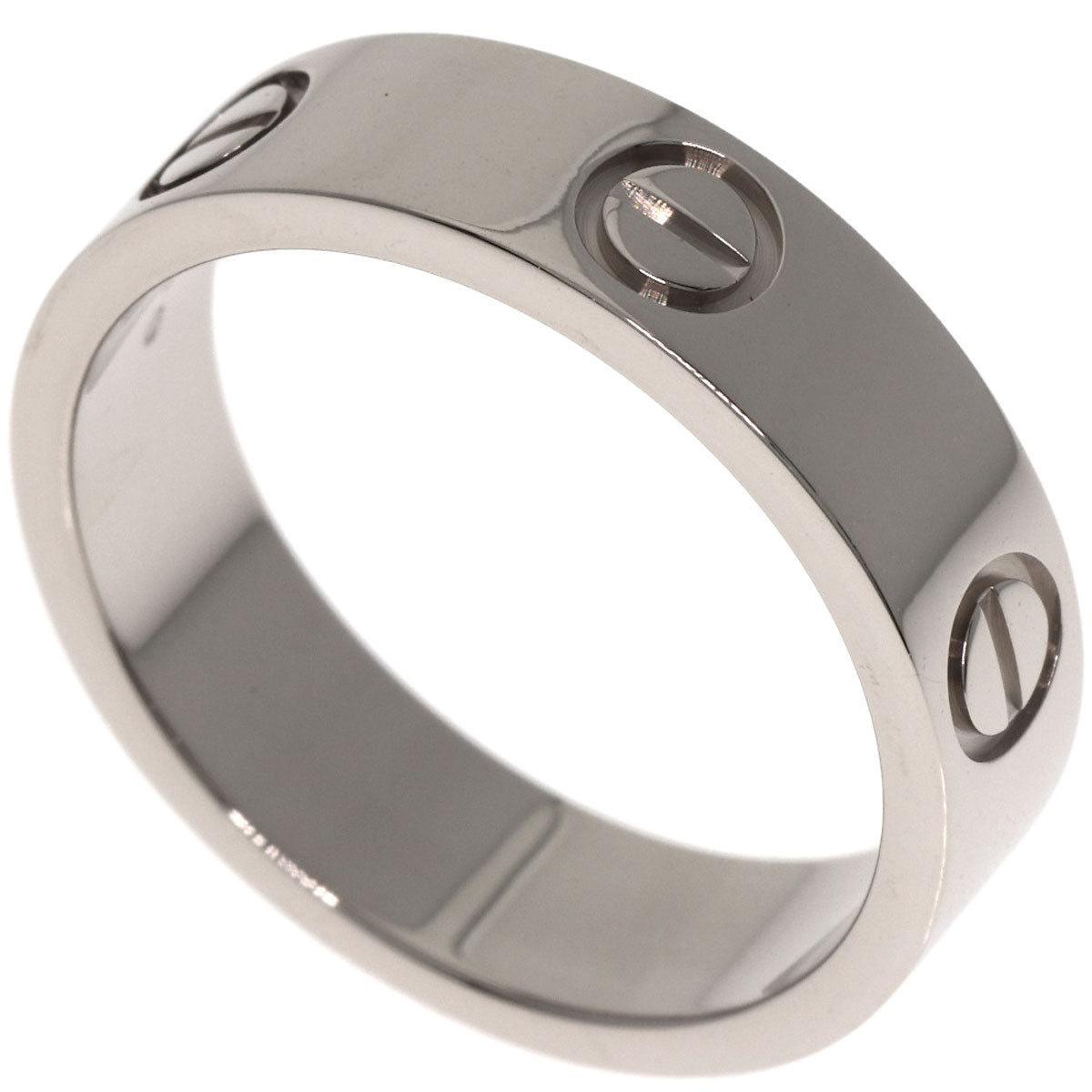 CARTIER love ring #56 Ring K18 White Gold Ladies [Used]