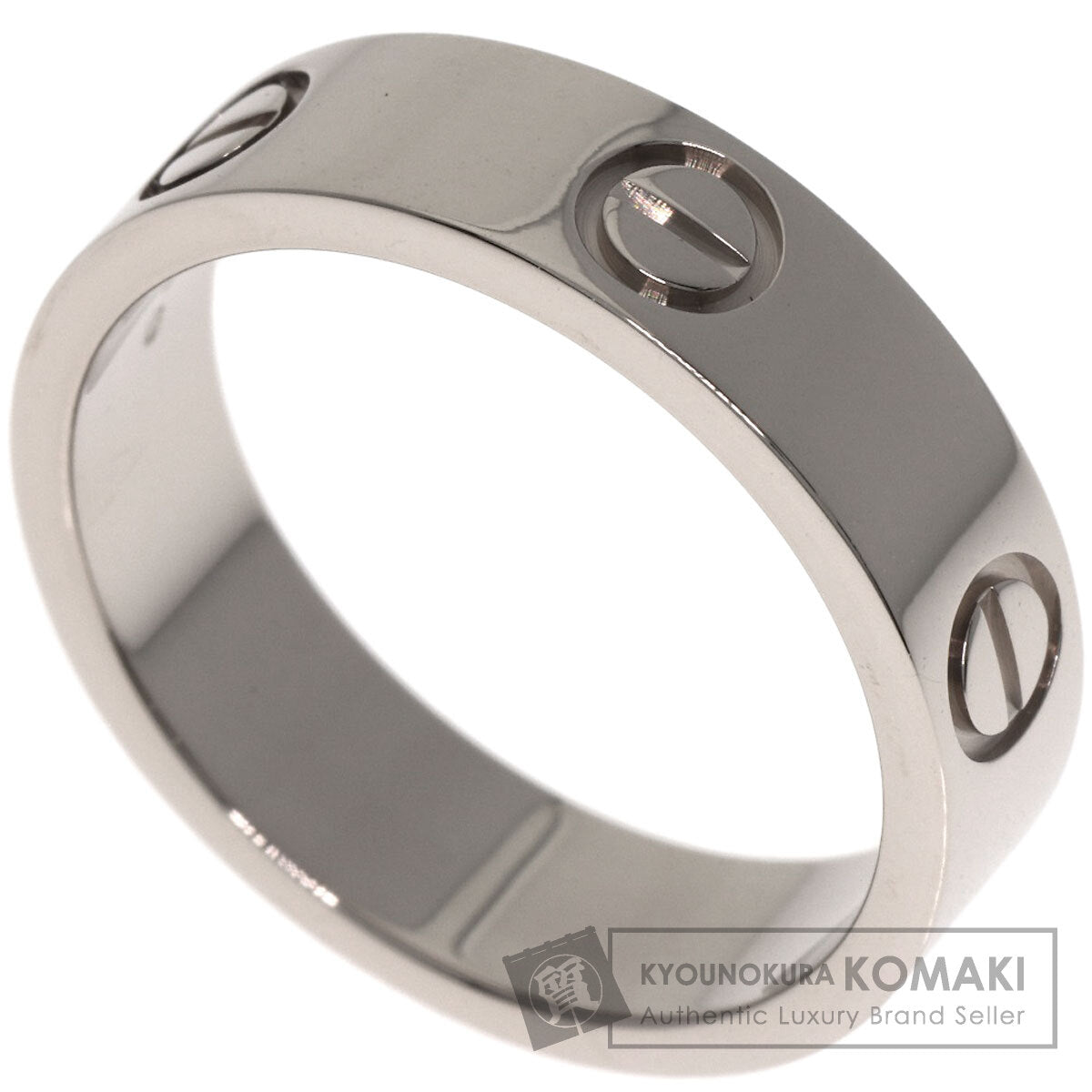 CARTIER love ring #56 Ring K18 White Gold Ladies [Used]