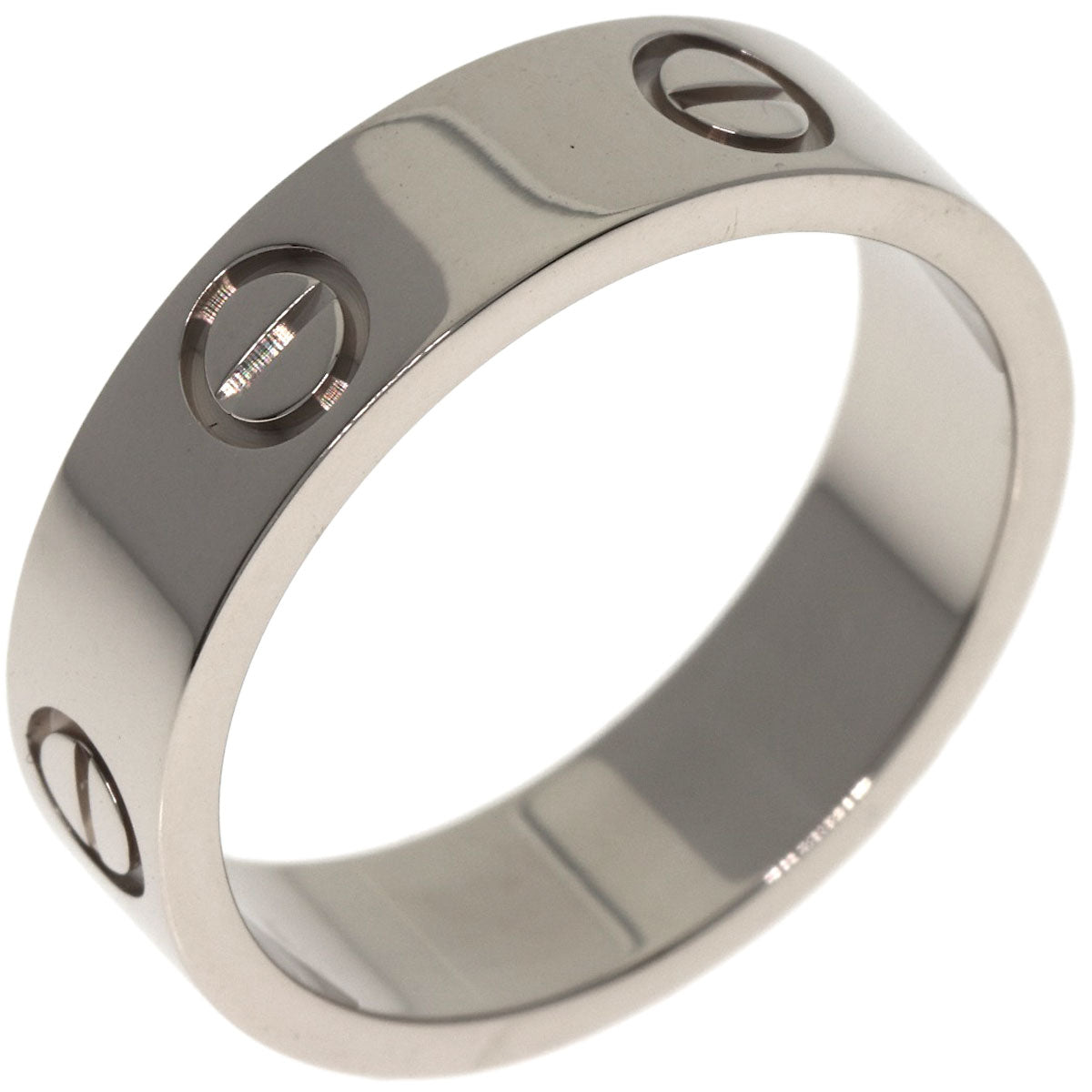 CARTIER love ring #56 Ring K18 White Gold Ladies [Used]