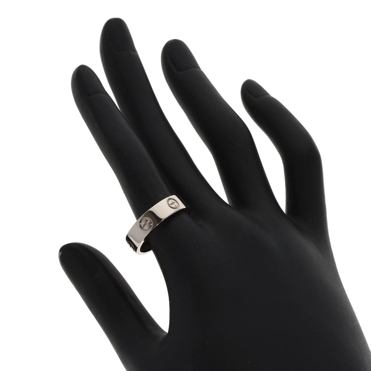 CARTIER love ring #56 Ring K18 White Gold Ladies [Used]