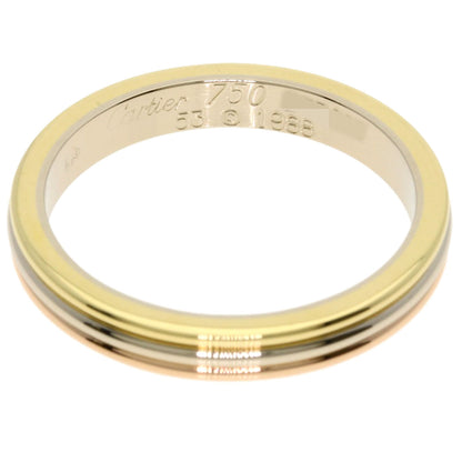 CARTIER Three colors # 53 Ring K18 Yellow Gold K18 White GoldLadies [Used]