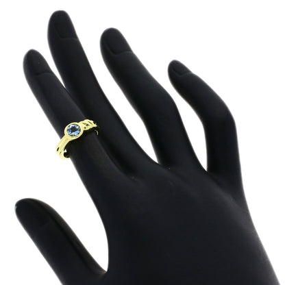 TIFFANY&Co. Aquamarine Ring K18 Yellow Gold Ladies [Used]