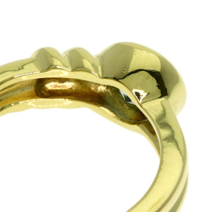 TIFFANY&Co. Aquamarine Ring K18 Yellow Gold Ladies [Used]