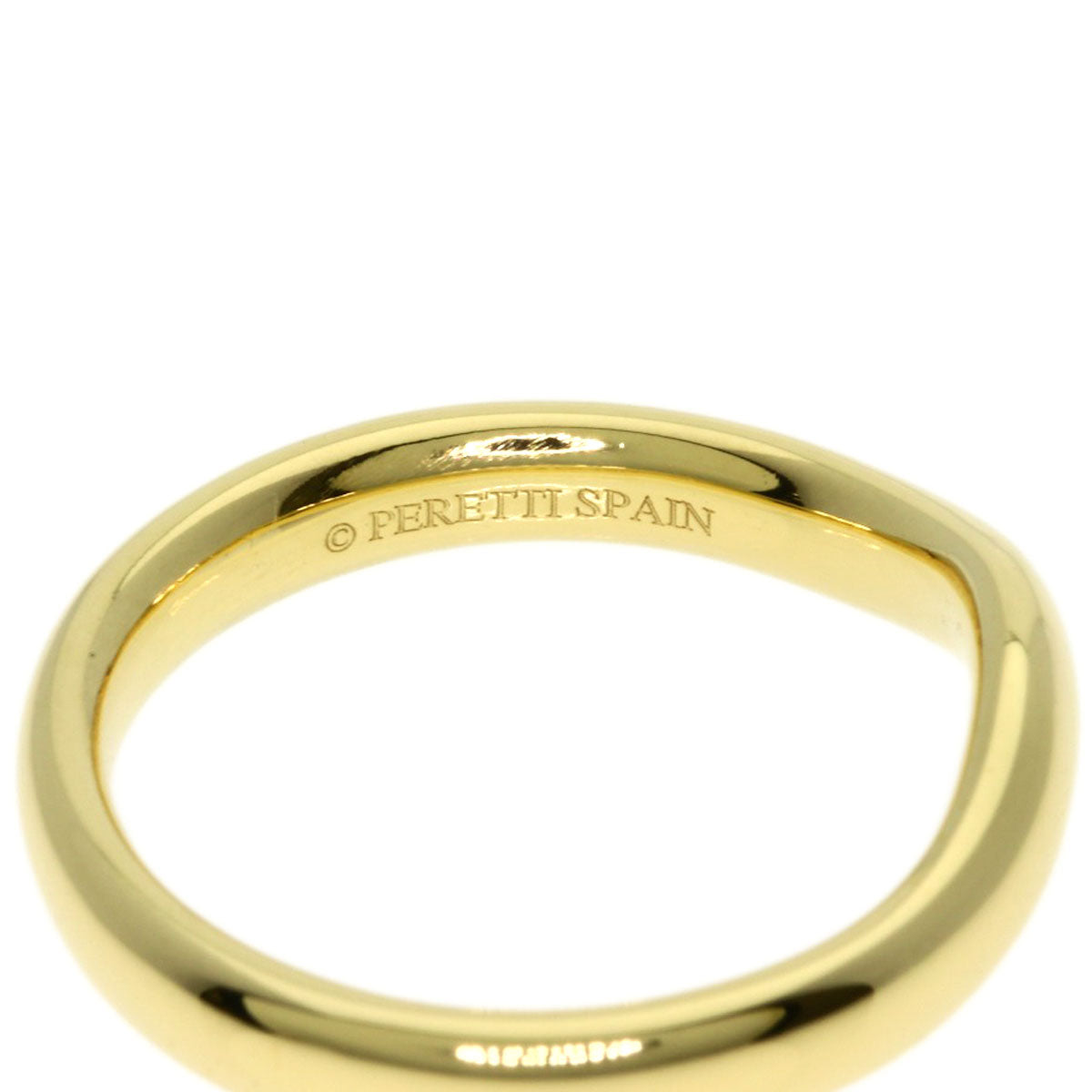 TIFFANY&Co. Curved band Ring K18 Yellow Gold Ladies [Used]