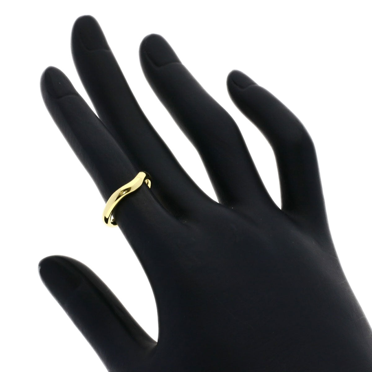 TIFFANY&Co. Curved band Ring K18 Yellow Gold Ladies [Used]