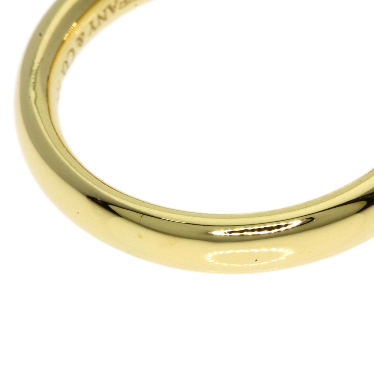 TIFFANY&Co. Curved band Ring K18 Yellow Gold Ladies [Used]