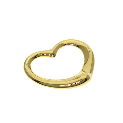 TIFFANY&Co. Open heart Pendant top K18 Yellow Gold Ladies [Used]