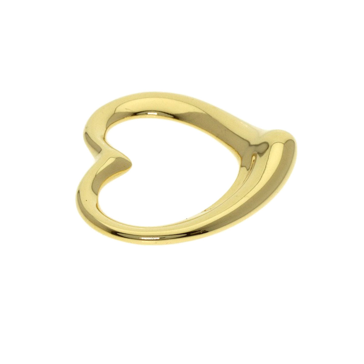 TIFFANY&Co. Open heart Pendant top K18 Yellow Gold Ladies [Used]