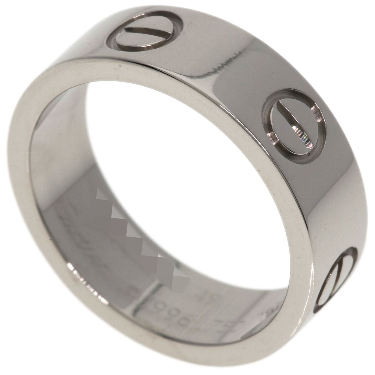 CARTIER love ring #49 Ring K18 White Gold Ladies [Used]
