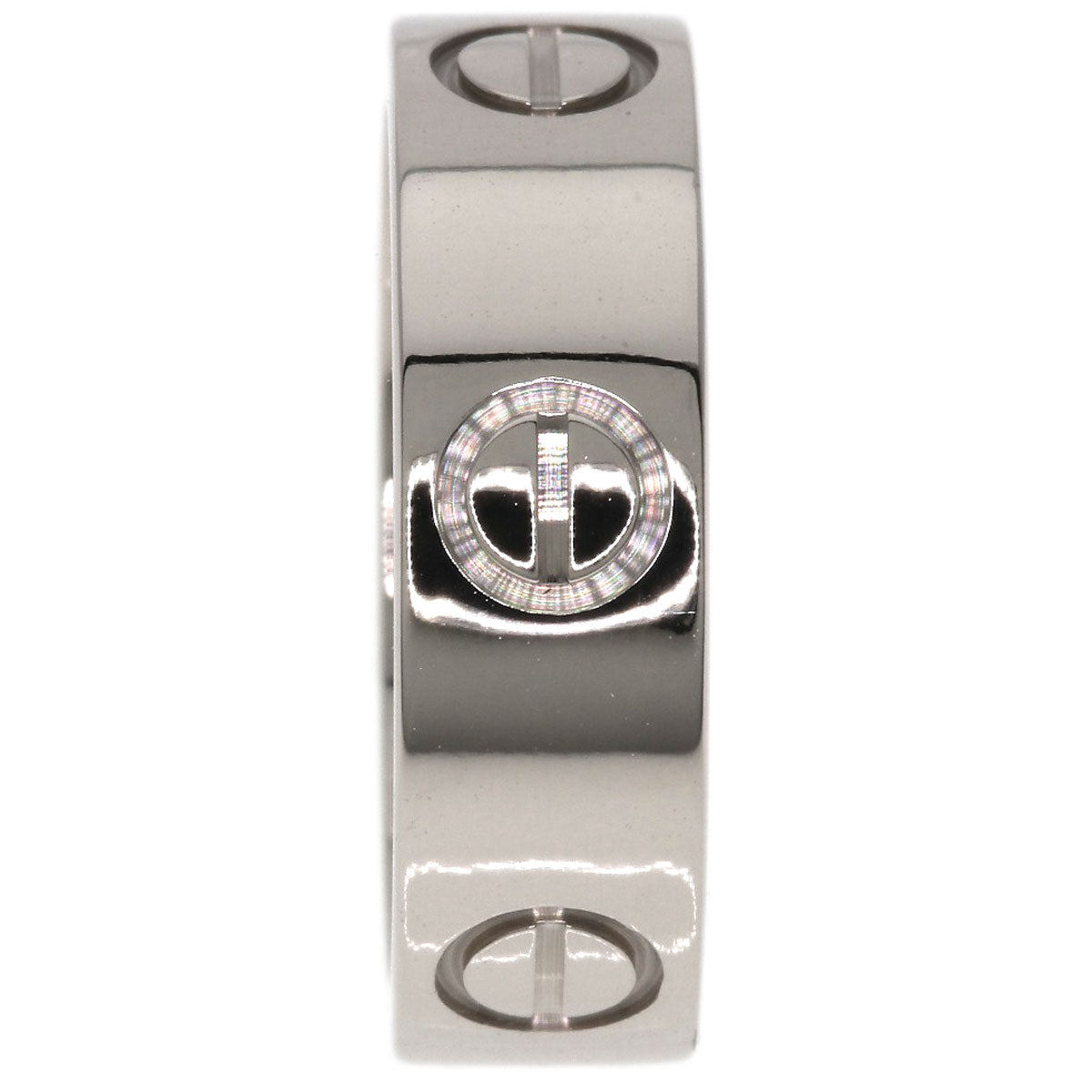 CARTIER love ring #49 Ring K18 White Gold Ladies [Used]